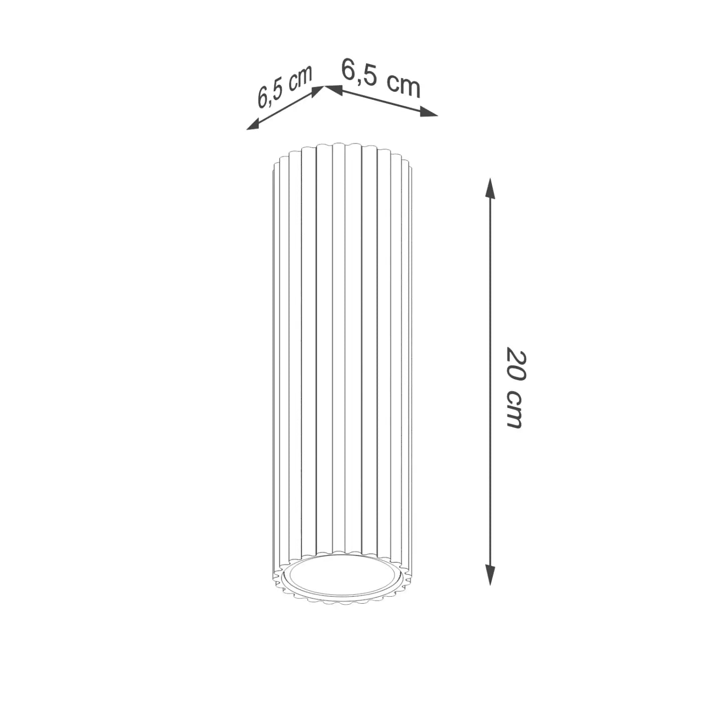 Luminaire Plafonnier - Karbon 20 (Taupe)