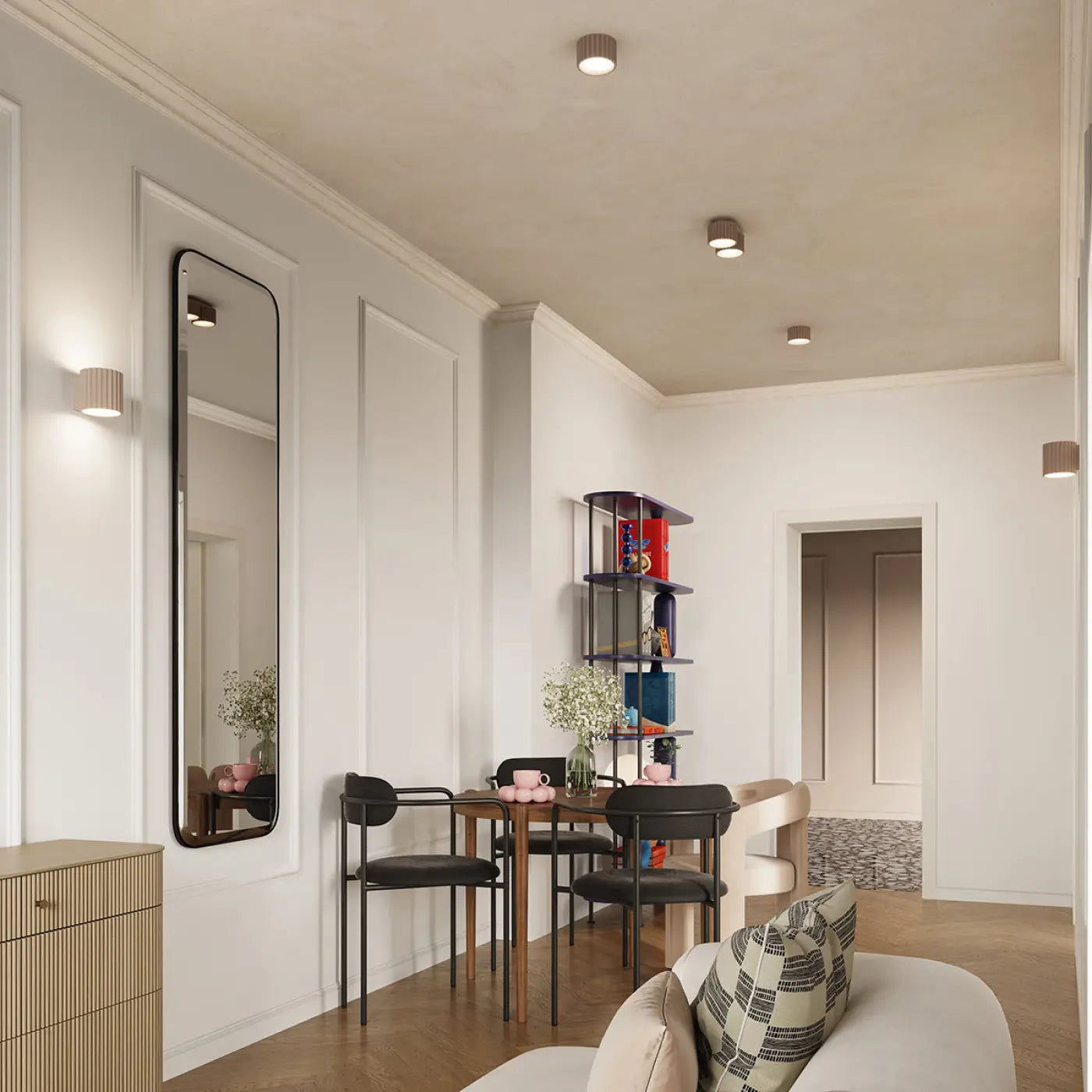 Luminaire Plafonnier Moderne - Aura 1 (Taupe)
