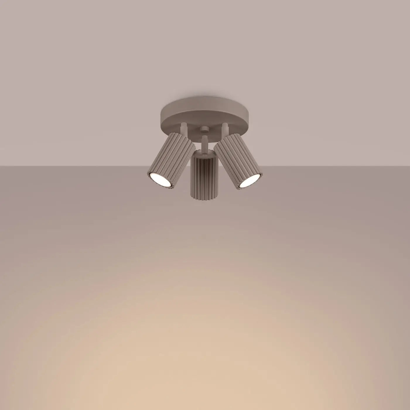 Luminaire Plafonnier Design - Karbon 3P (Taupe)