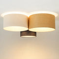 Luminaire Plafonnier en Tissu - Trio Boho Elegant (Crème/Beige/Graphite/Ecru)