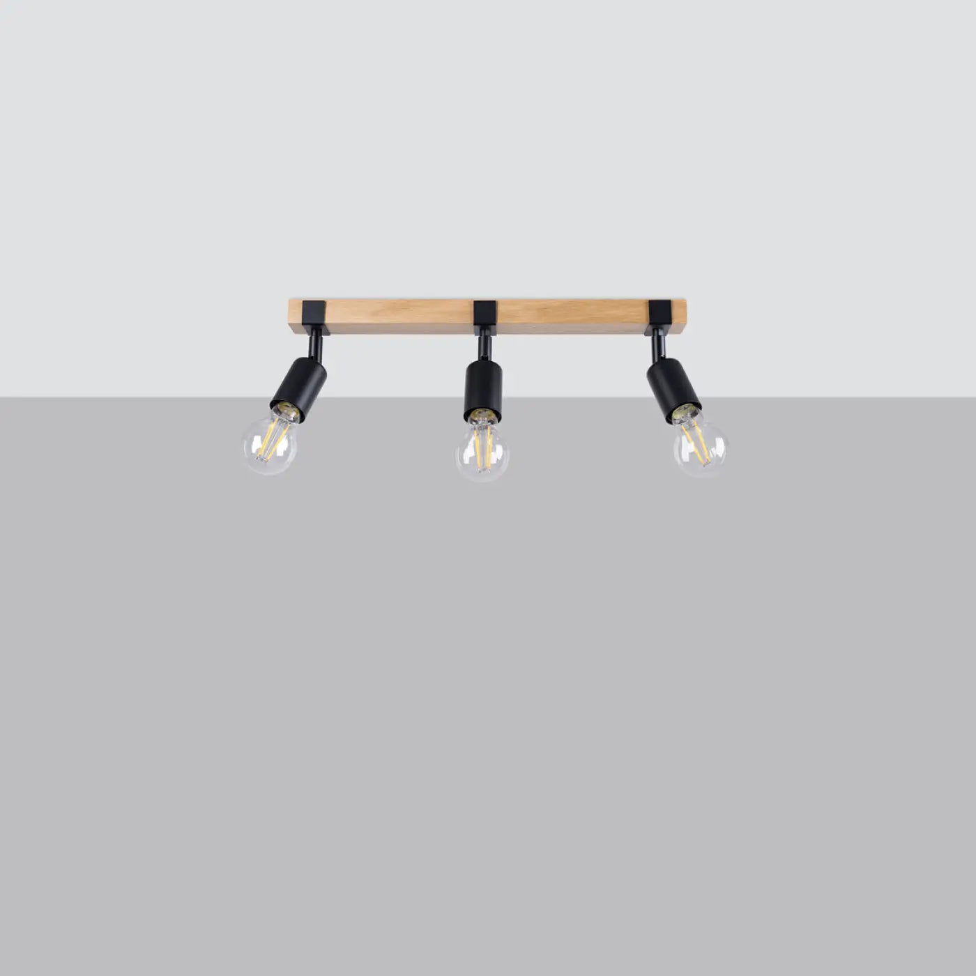 Luminaire Plafonnier en Bois - Zuca 3 (Noir)