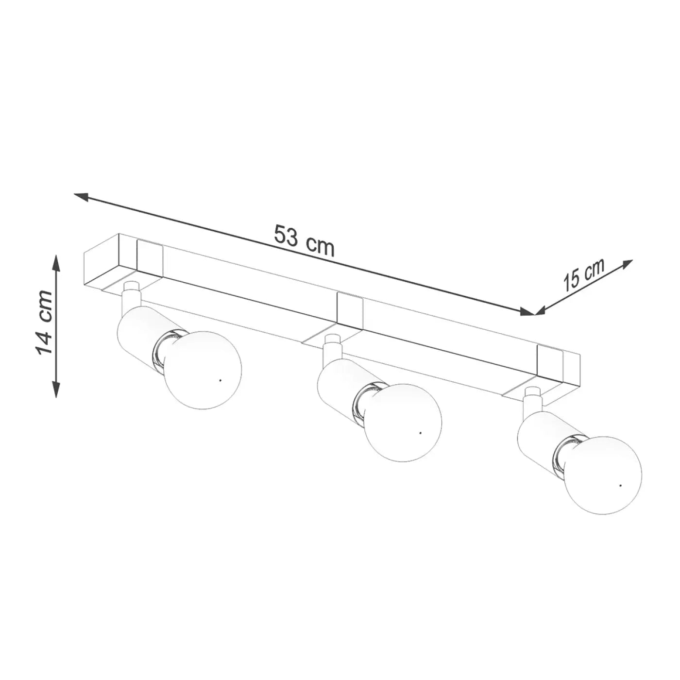 Luminaire Plafonnier en Bois - Zuca 3 (Noir)