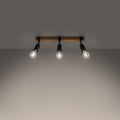 Luminaire Plafonnier en Bois - Zuca 3 (Noir)