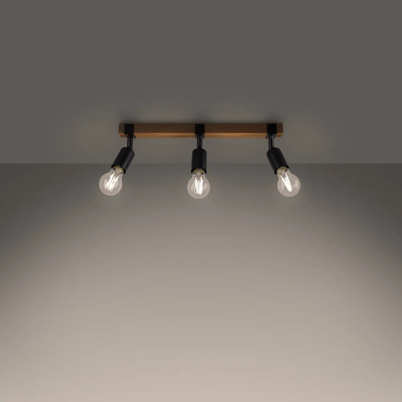 Luminaire Plafonnier en Bois - Zuca 3 (Noir)