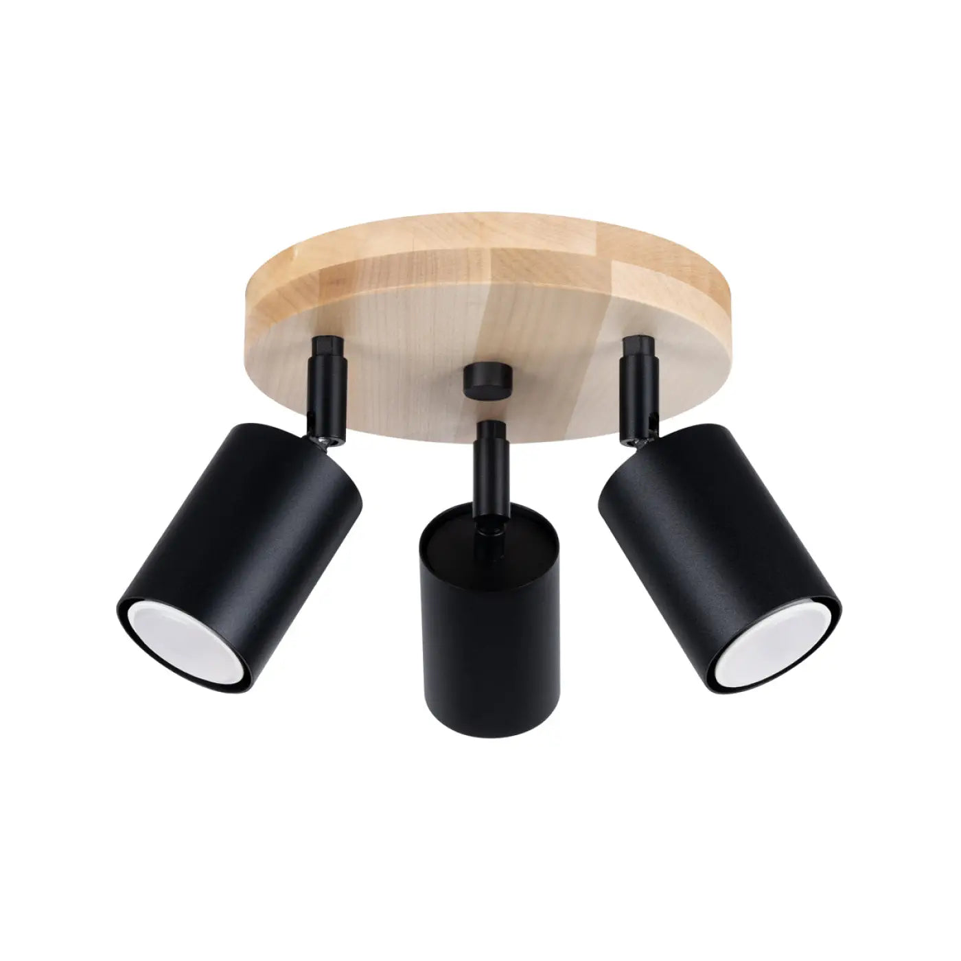 Luminaire Plafonnier en Bois - Verdo 3P (Noir)