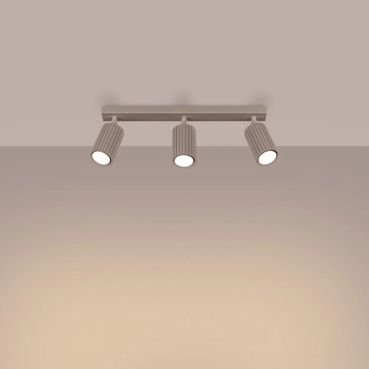 Luminaire Plafonnier Design - Karbon 3L (Taupe)
