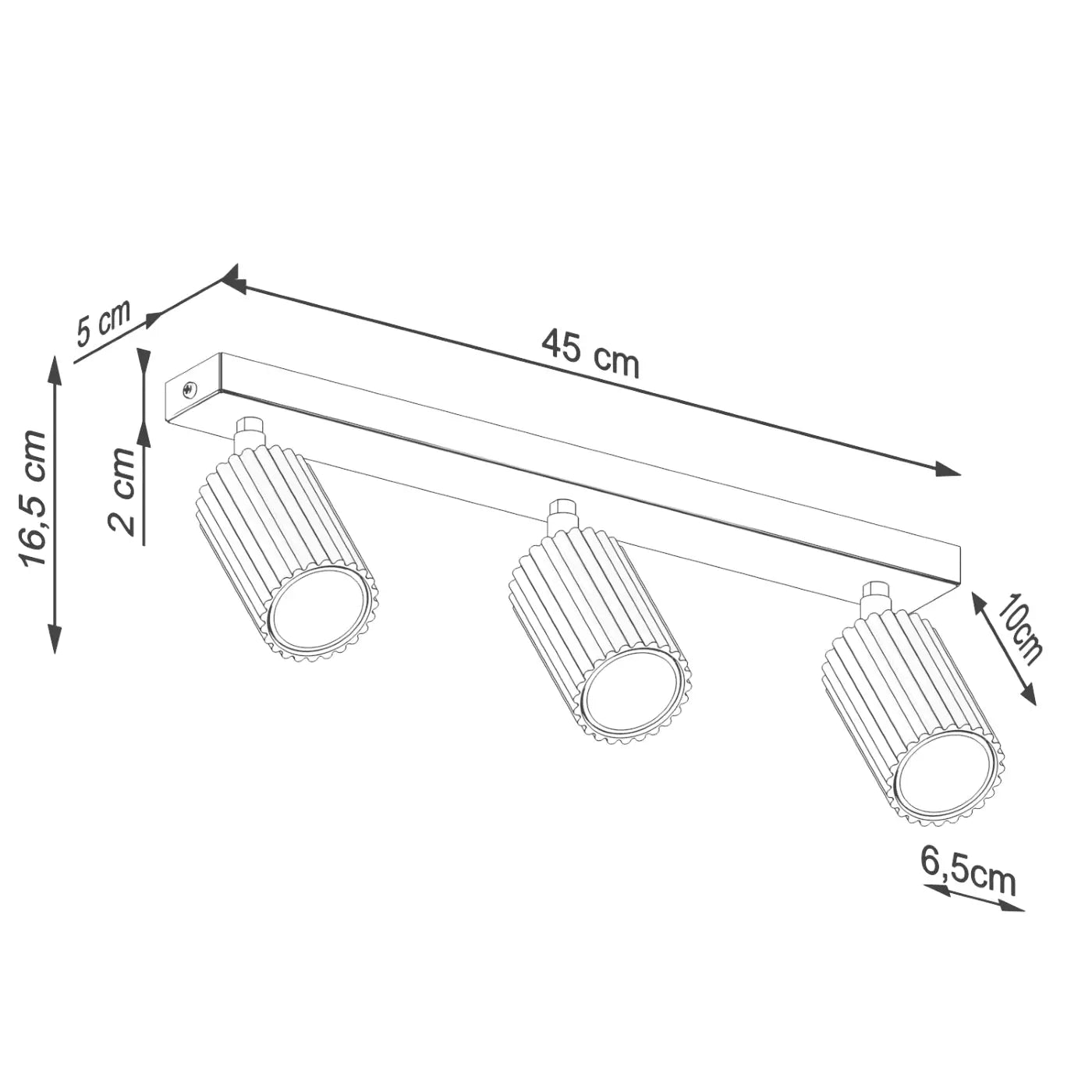 Luminaire Plafonnier Design - Karbon 3L (Vert Olive)