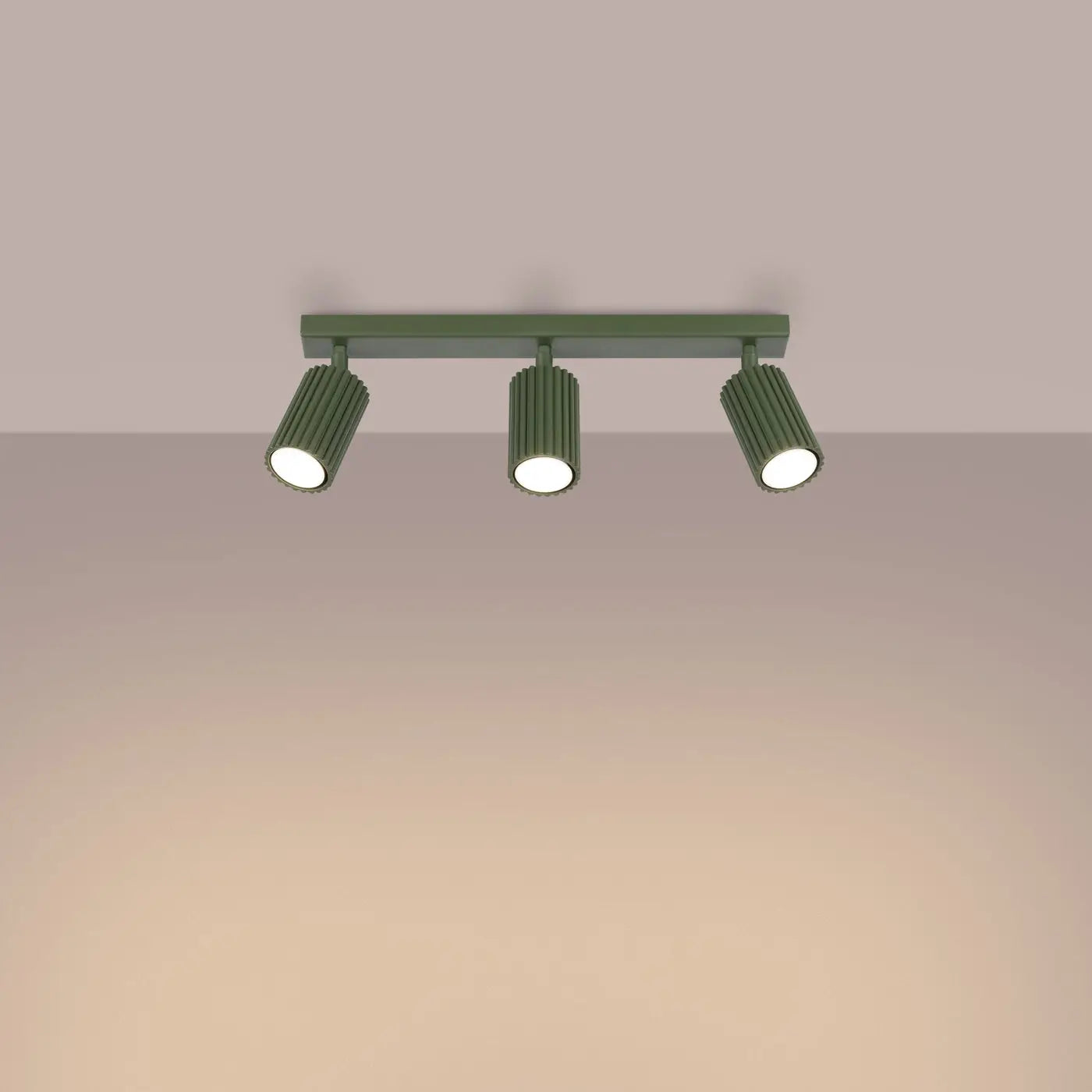 Luminaire Plafonnier Design - Karbon 3L (Vert Olive)