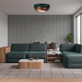 Luminaire Plafonnier Design - Triniti Elegant (Vert/Beige/Cuivre)