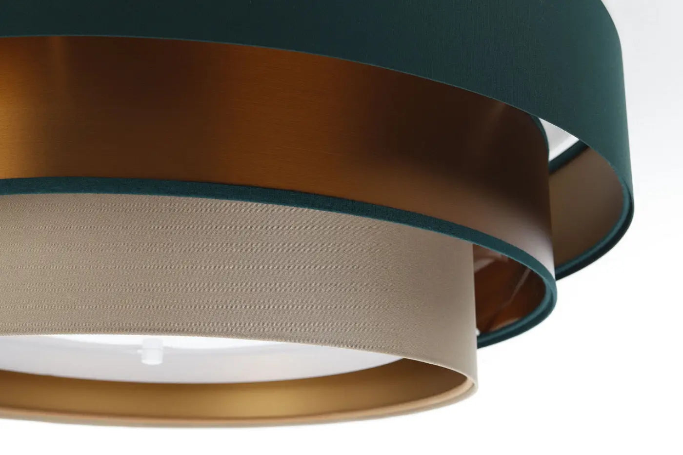 Luminaire Plafonnier Design - Triniti Elegant (Vert/Beige/Cuivre)