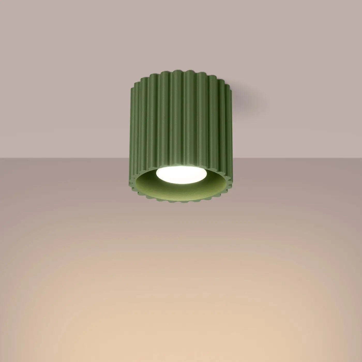 Luminaire Plafonnier Moderne - Aura 1 (Vert Olive)