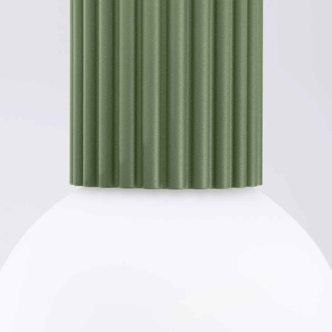 Luminaire Plafonnier Minimaliste - Halo (Vert Olive)