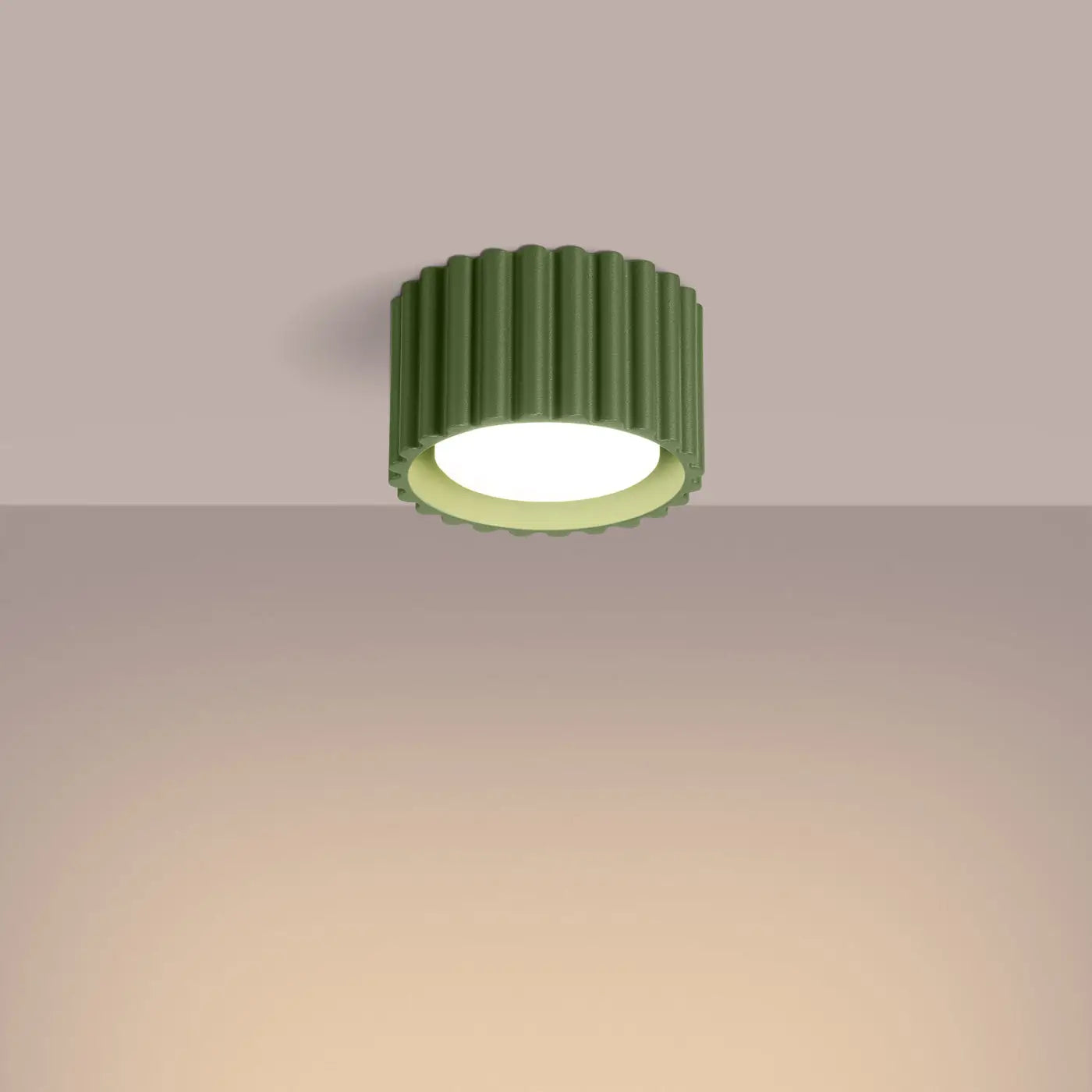 Luminaire Plafonnier Moderne - Aura 1 (Vert Olive)