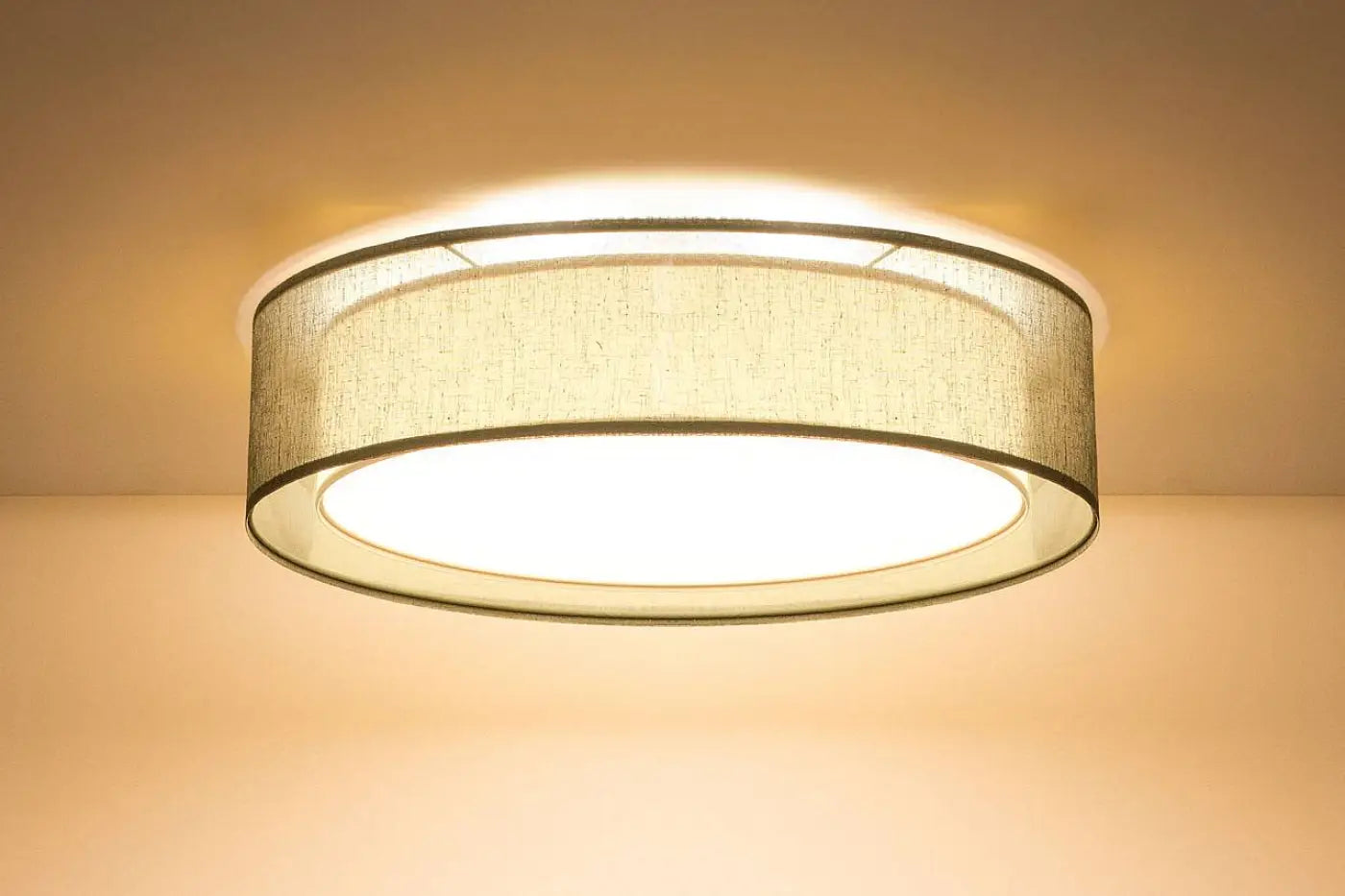 Luminaire Plafonnier Moderne en Tissu - Puro (Olive)