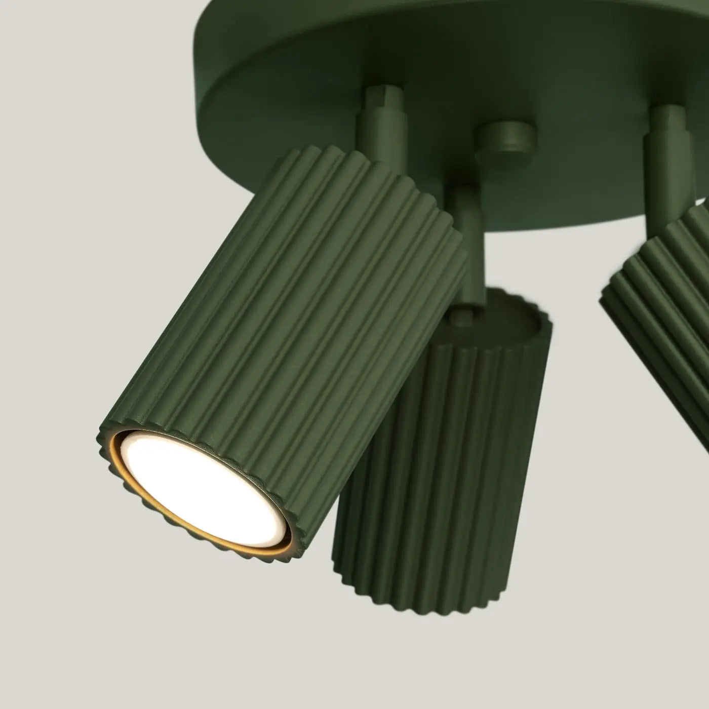 Luminaire Plafonnier Moderne - Karbon 3P (Vert Olive)