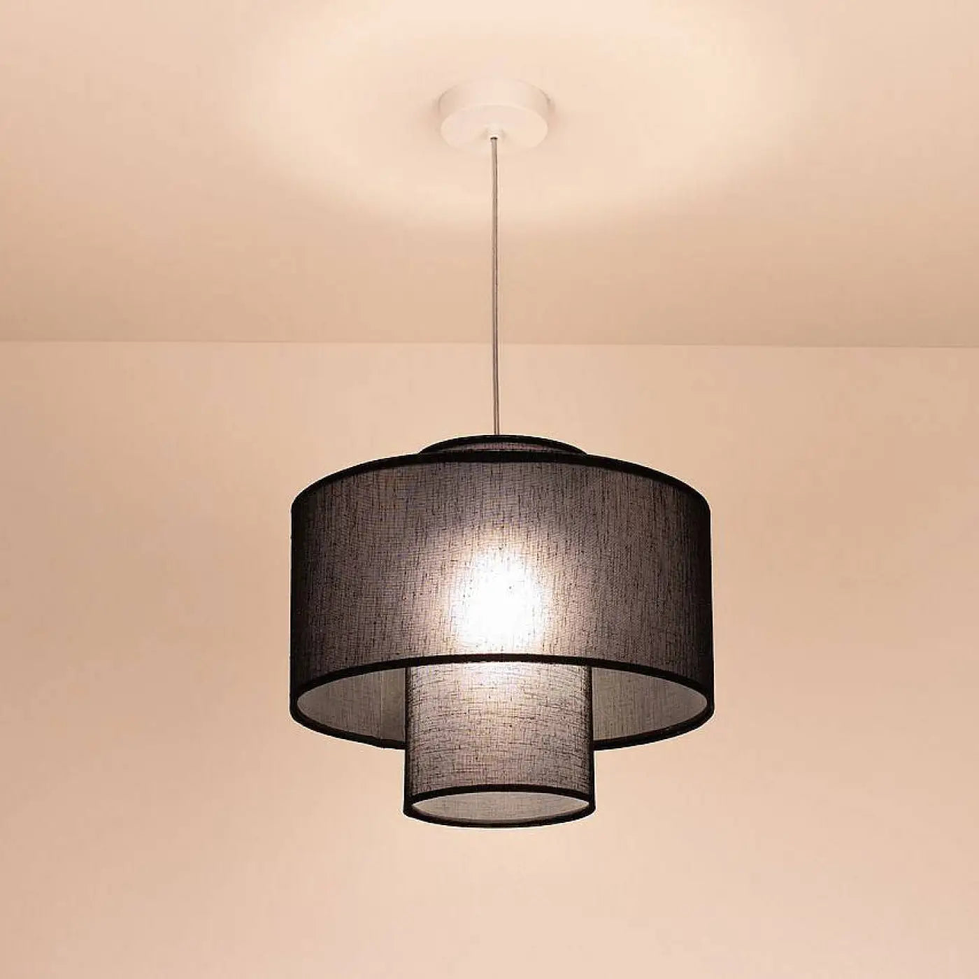 Suspension Luminaire Elegant - Twin (Noir)