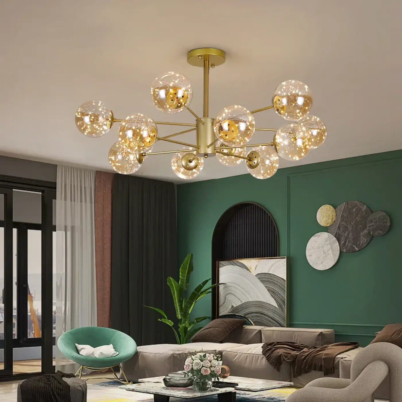 Suspension Luminaire Moderne en Verre - Andrel