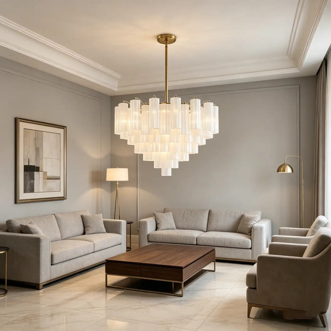 Suspension Luminaire en Verre - Flutia