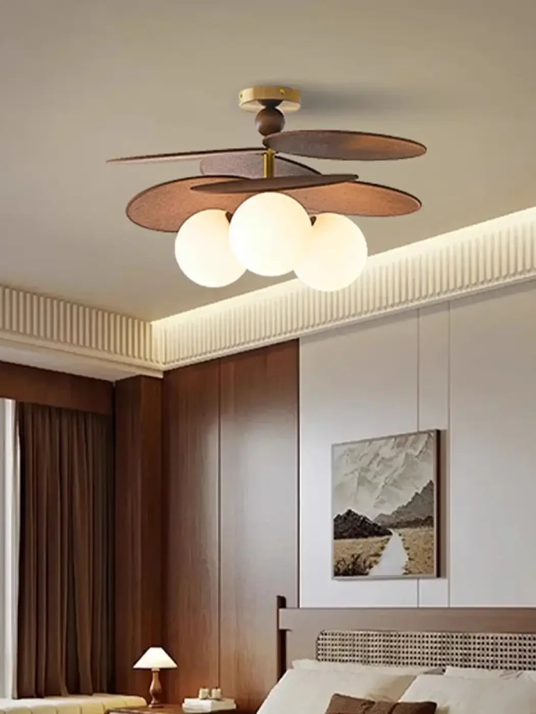Suspension Luminaire Design en Bois - Bosi