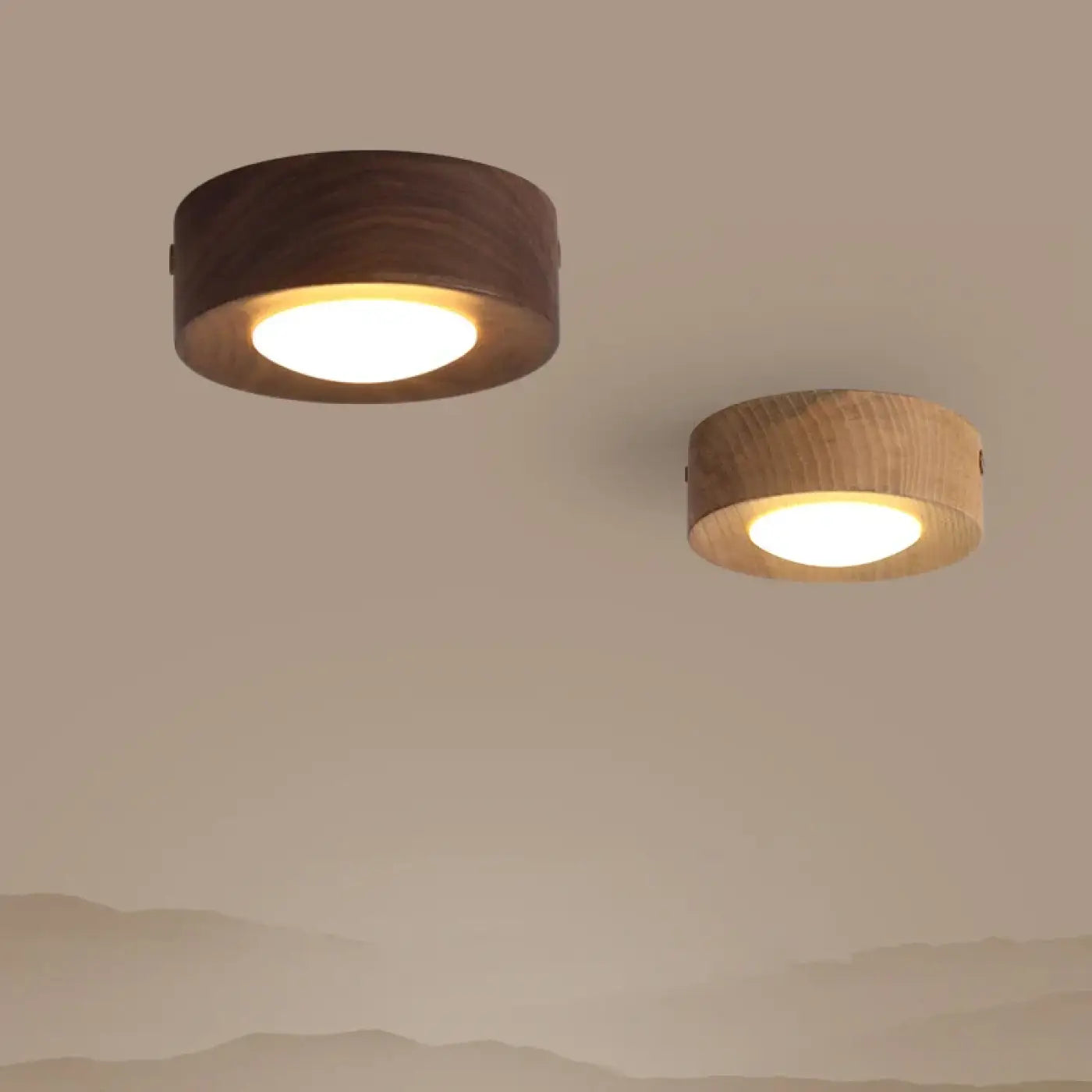 Plafonnier Luminaire Minimaliste en Bois - Milan