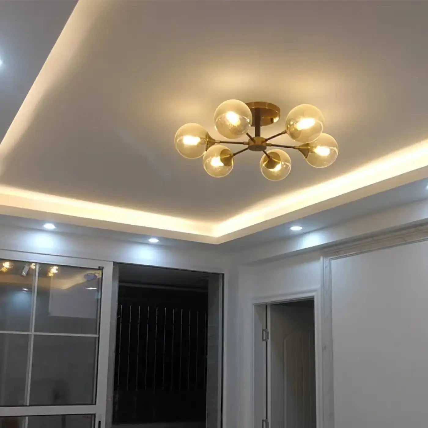 Luminaire Plafonnier Chic en Metal - Ambrina