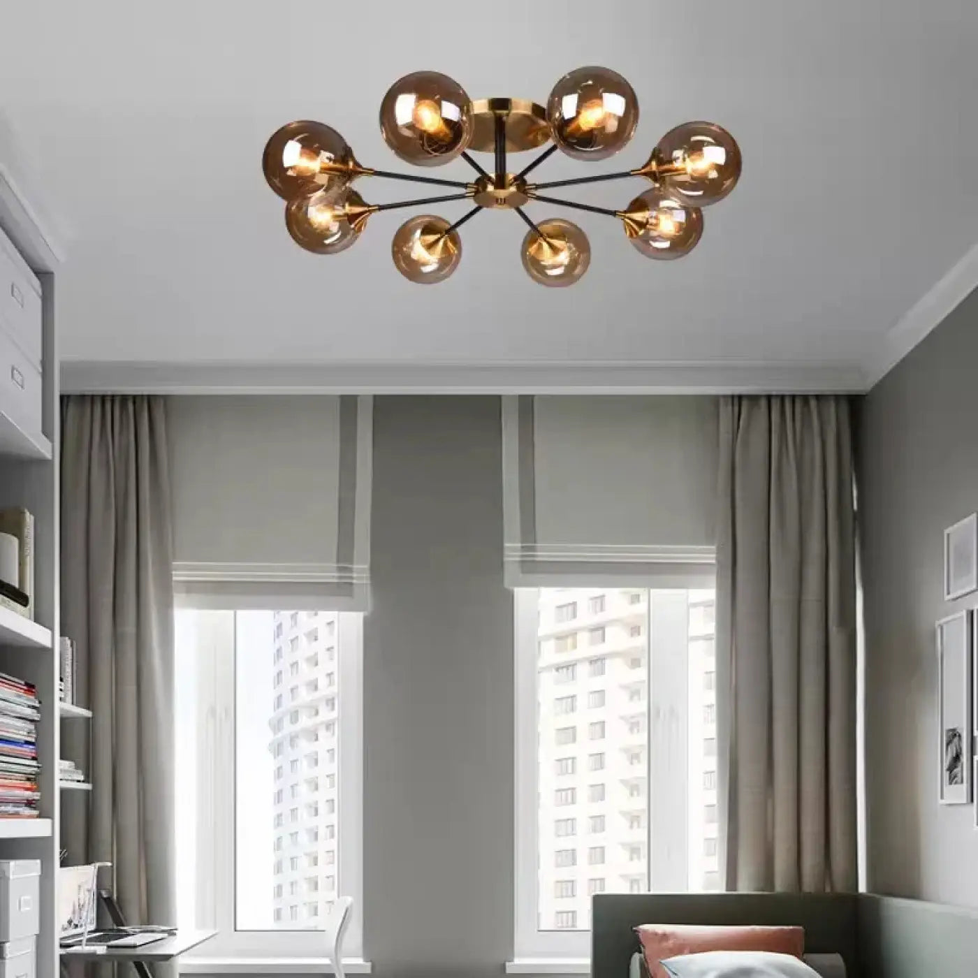 Luminaire Plafonnier Chic en Metal - Ambrina