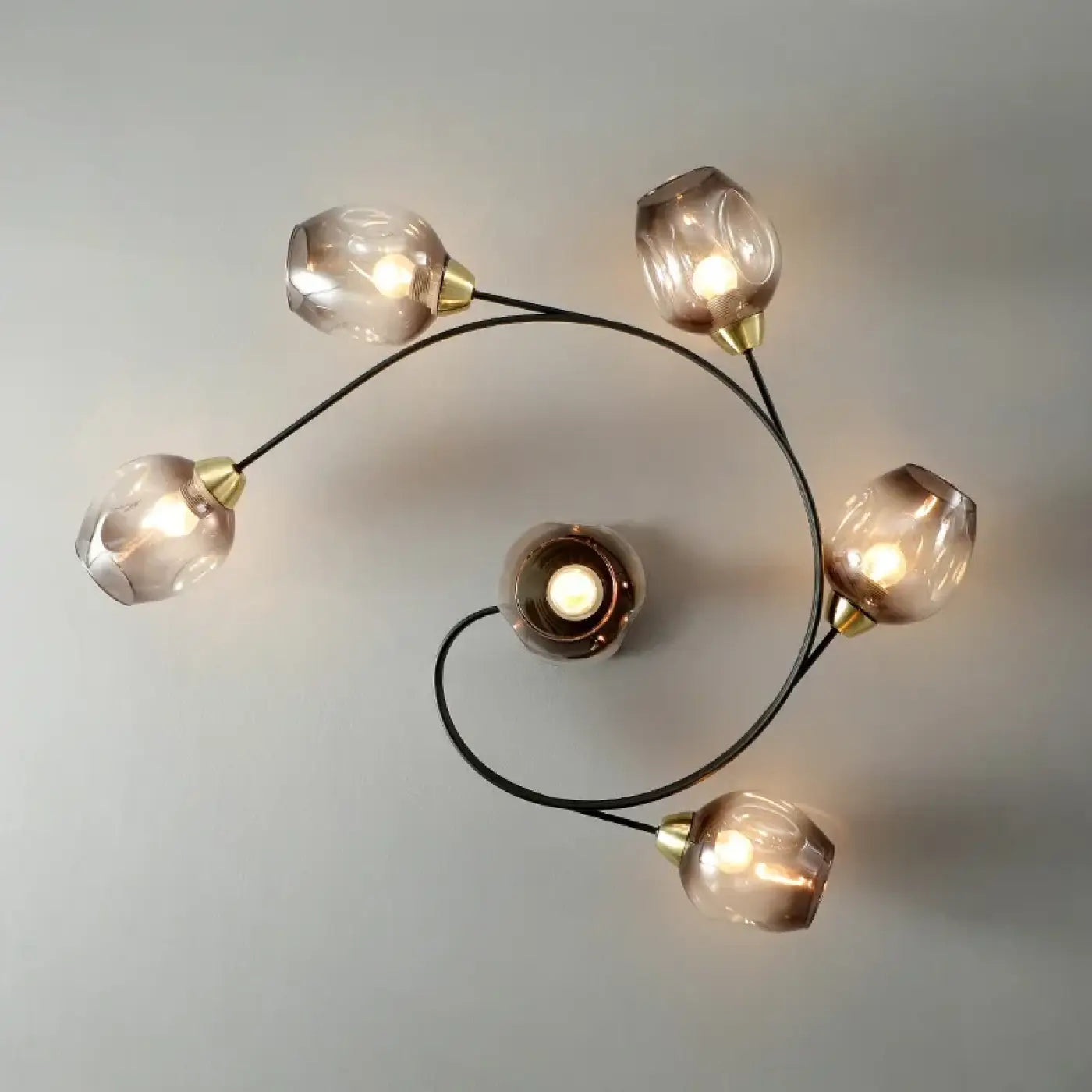 Luminaire Plafonnier Elegant en Verre - Cotrage