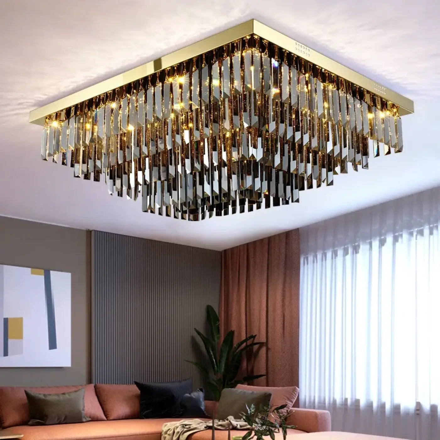 Luminaire Plafonnier Design en Cristal - Tincelani