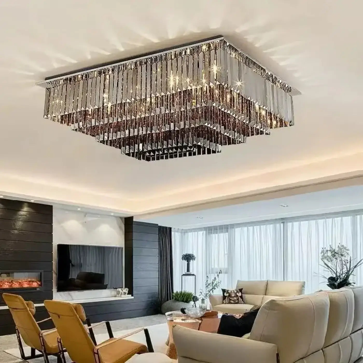 Luminaire Plafonnier Design en Cristal - Tincelani