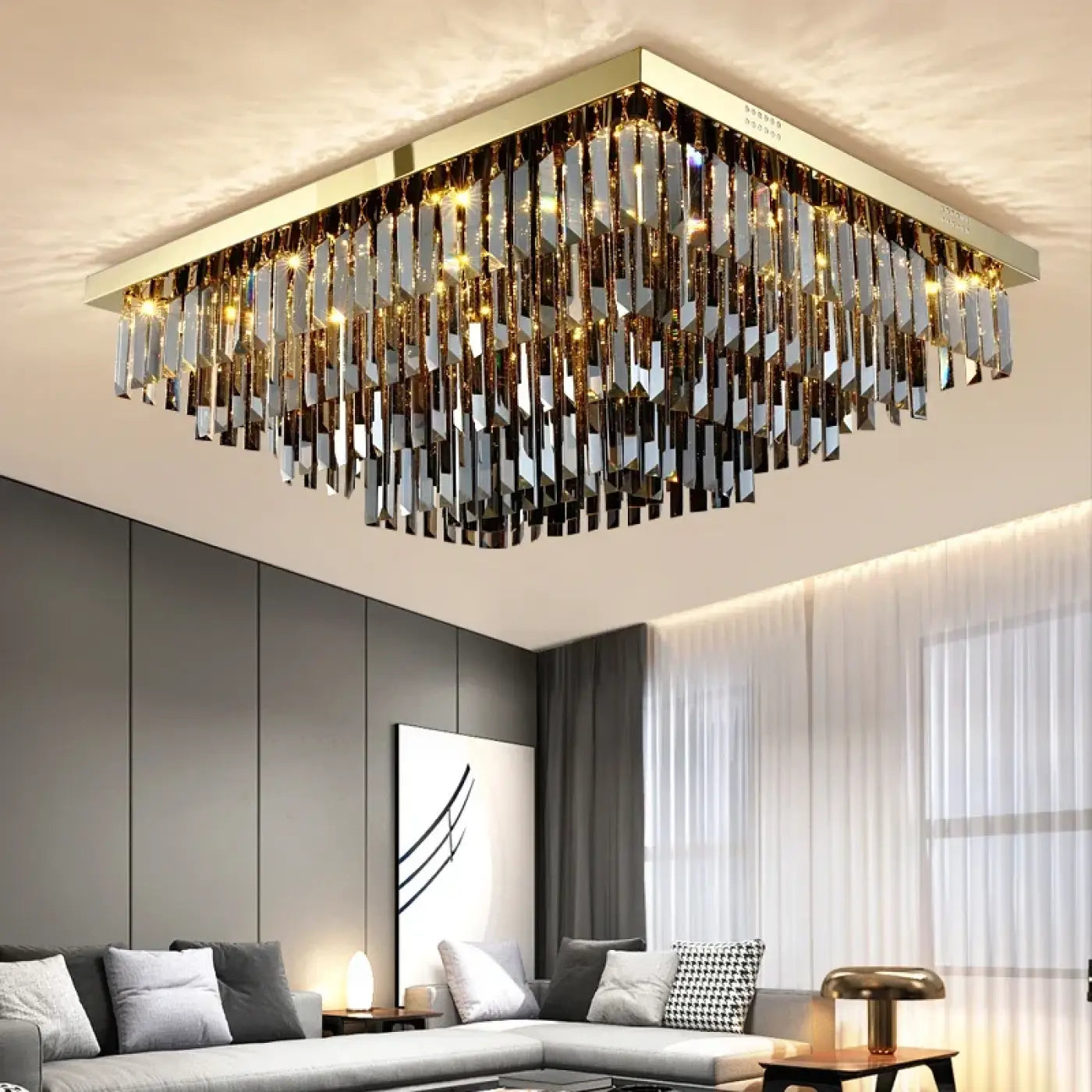 Luminaire Plafonnier Design en Cristal - Tincelani