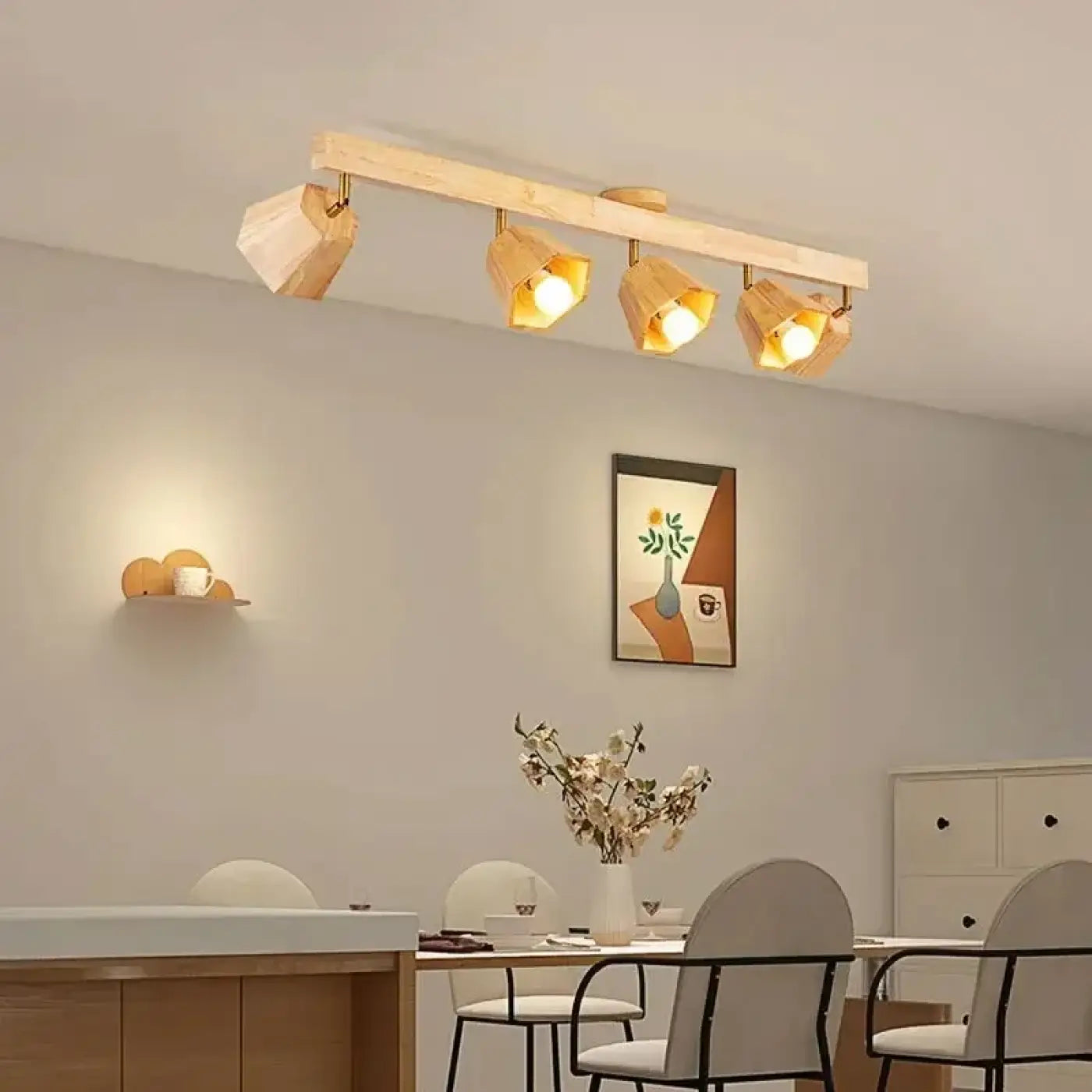 Luminaire Plafonnier Design en Bois - Dorotoui