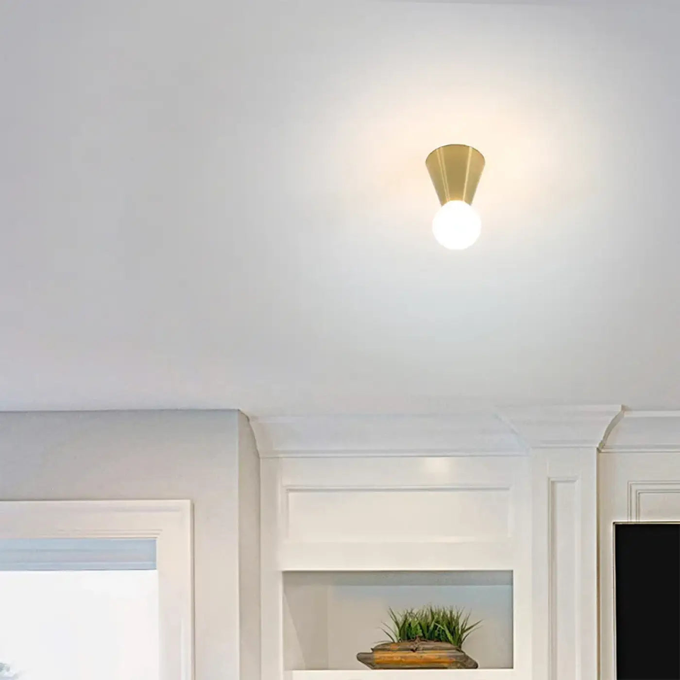Luminaire Plafonnier Design en Laiton - Rola