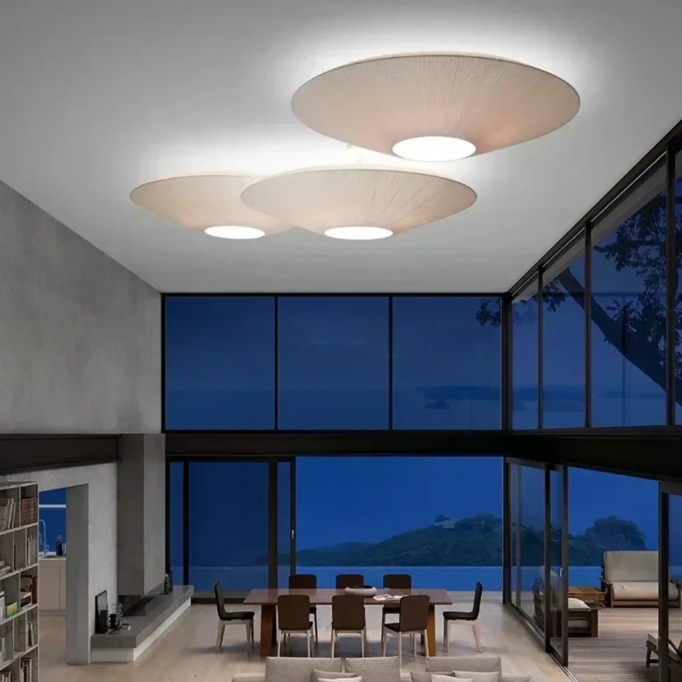Luminaire Plafonnier Design en Tissu - Guidera