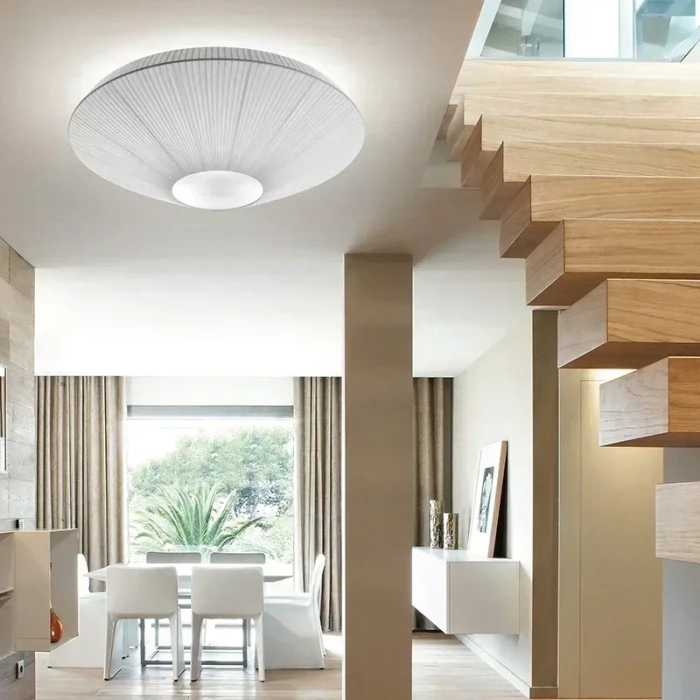 Luminaire Plafonnier Design en Tissu - Guidera