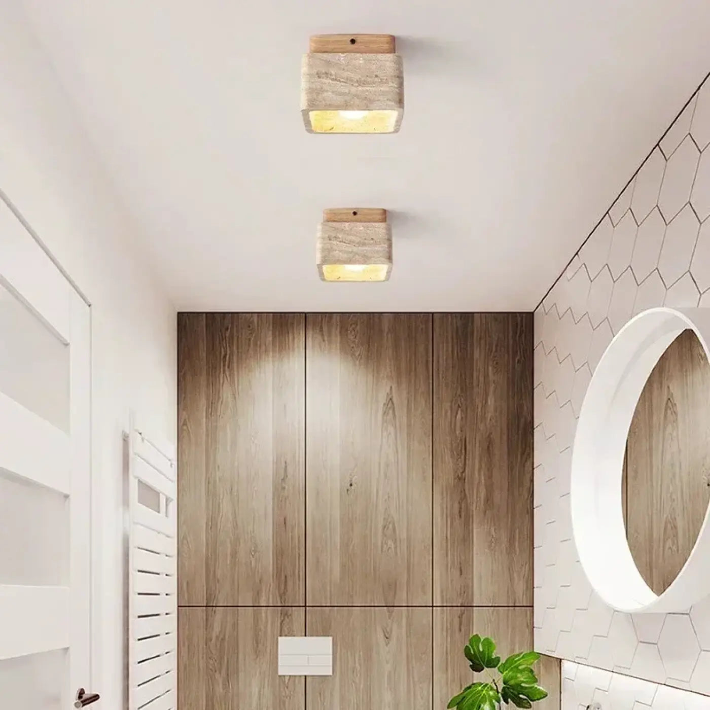 Luminaire Plafonnier Design en Bois - Rtinah