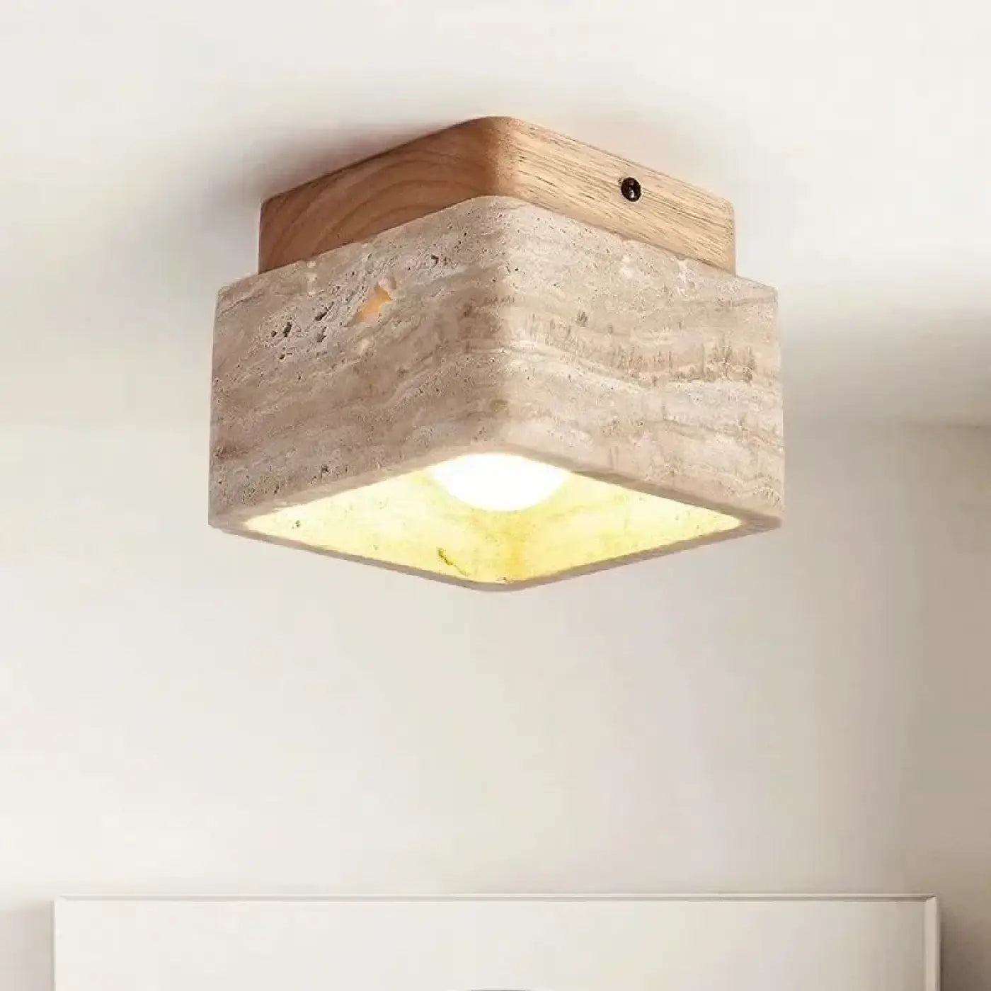 Luminaire Plafonnier Design en Bois - Rtinah