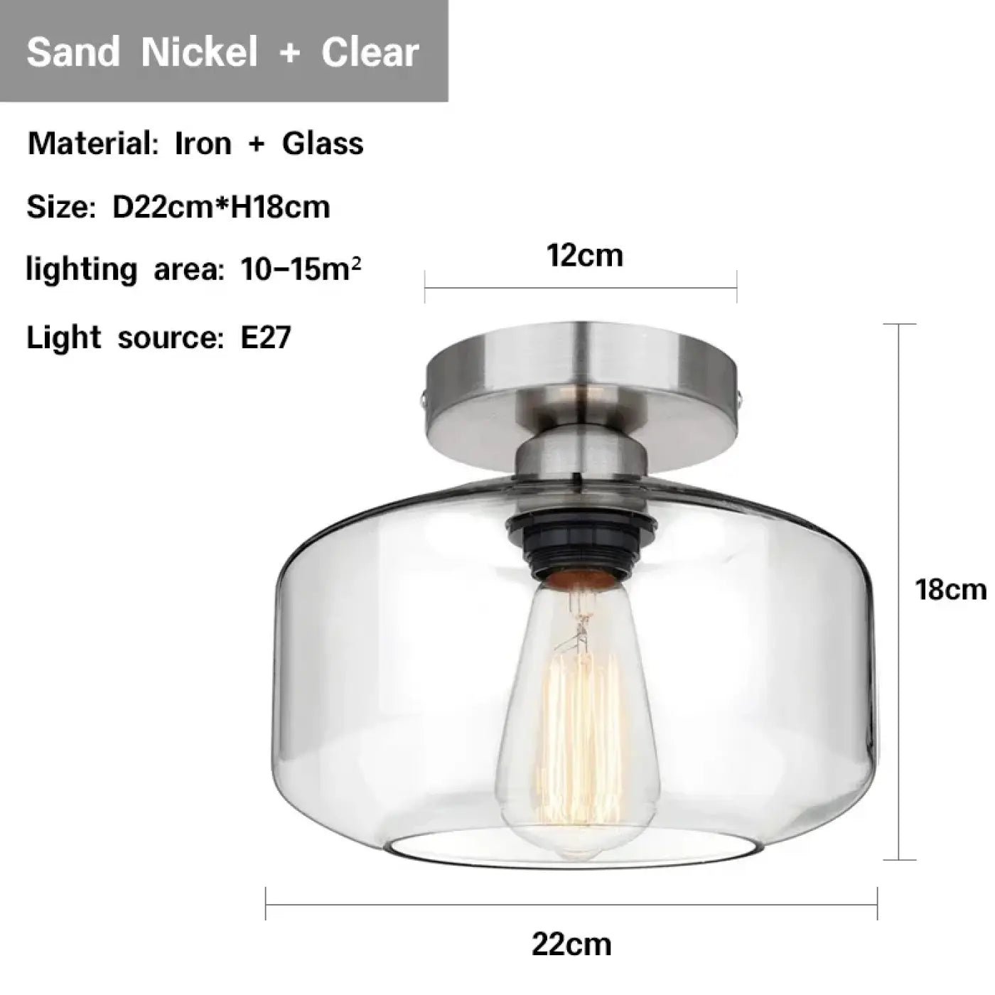 Luminaire Plafonnier Moderne en Verre - Aisile