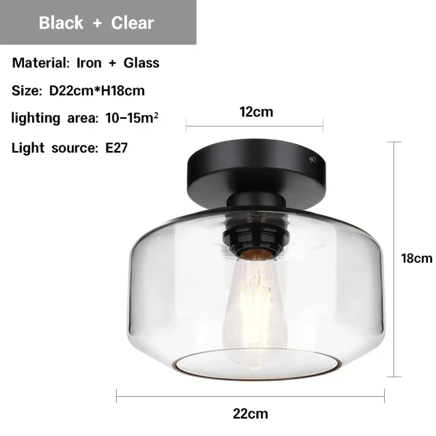 Luminaire Plafonnier Moderne en Verre - Aisile