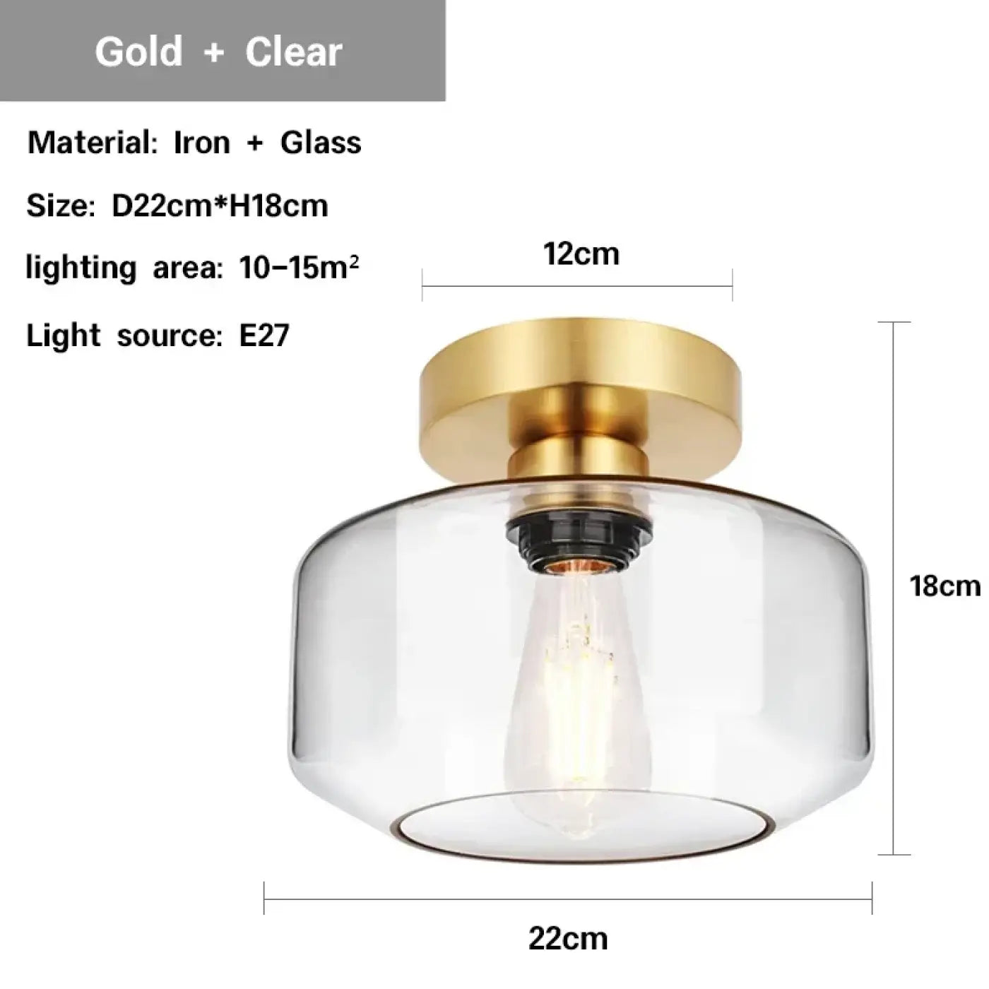 Luminaire Plafonnier Moderne en Verre - Aisile