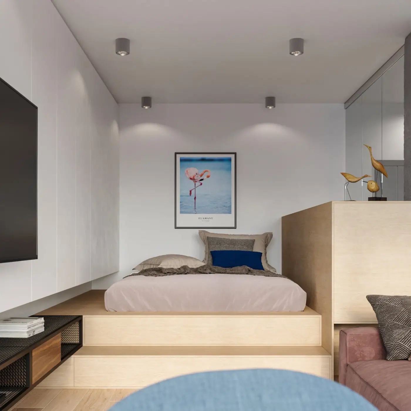 Plafonnier Design - Tiube (Gris)
