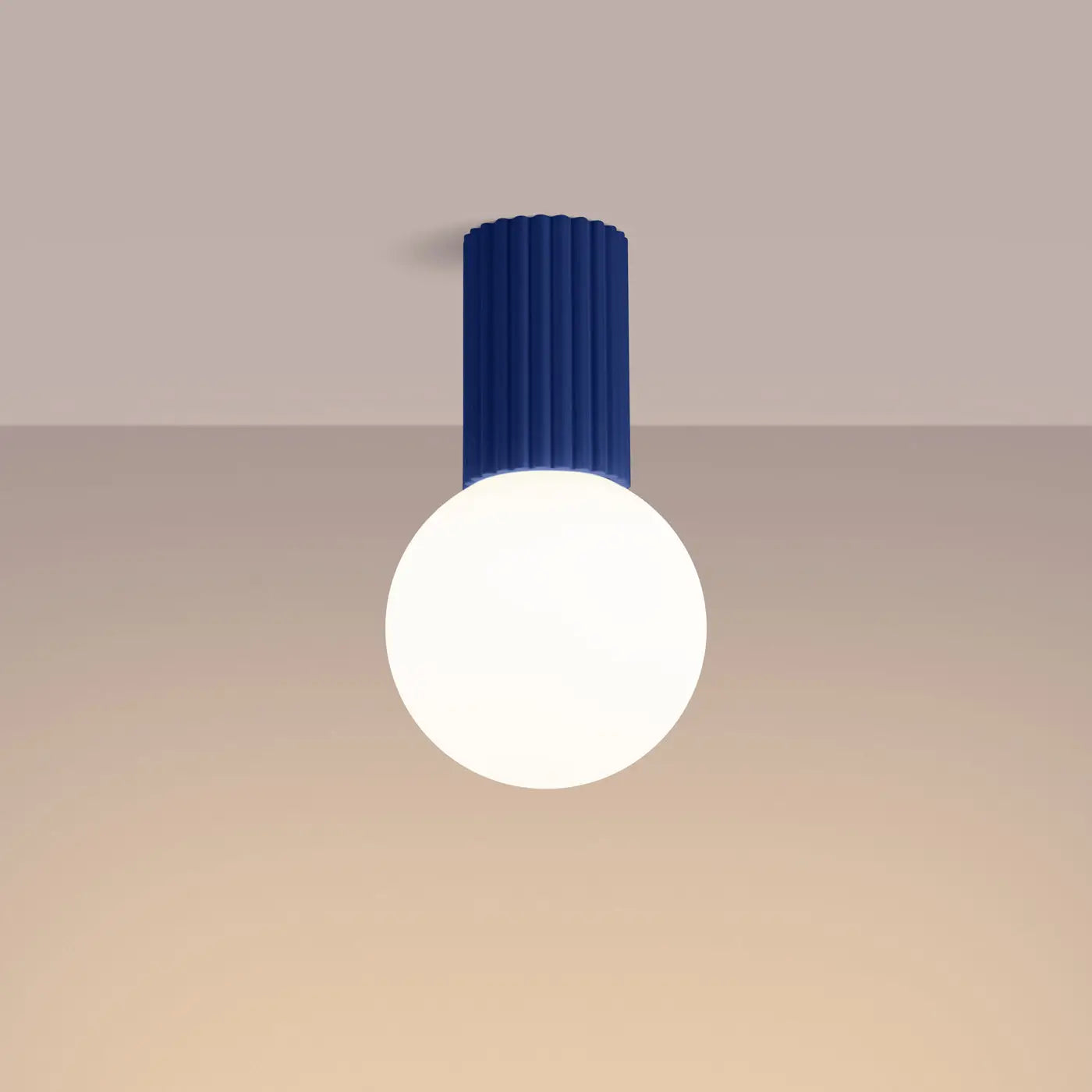 Luminaire Plafonnier Minimaliste - Halo (Ultramarine)