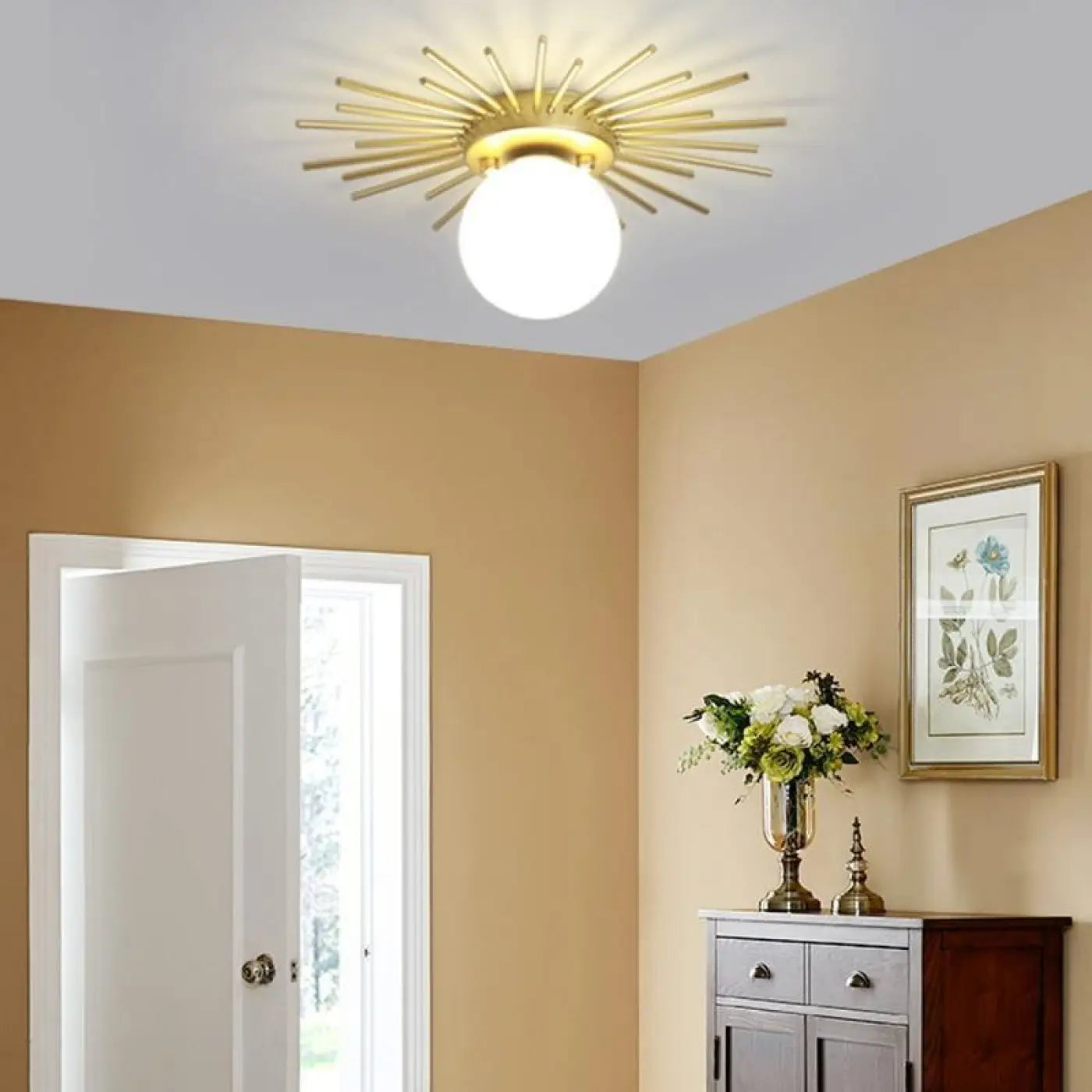 Luminaire Plafonnier en Laiton - Sunny