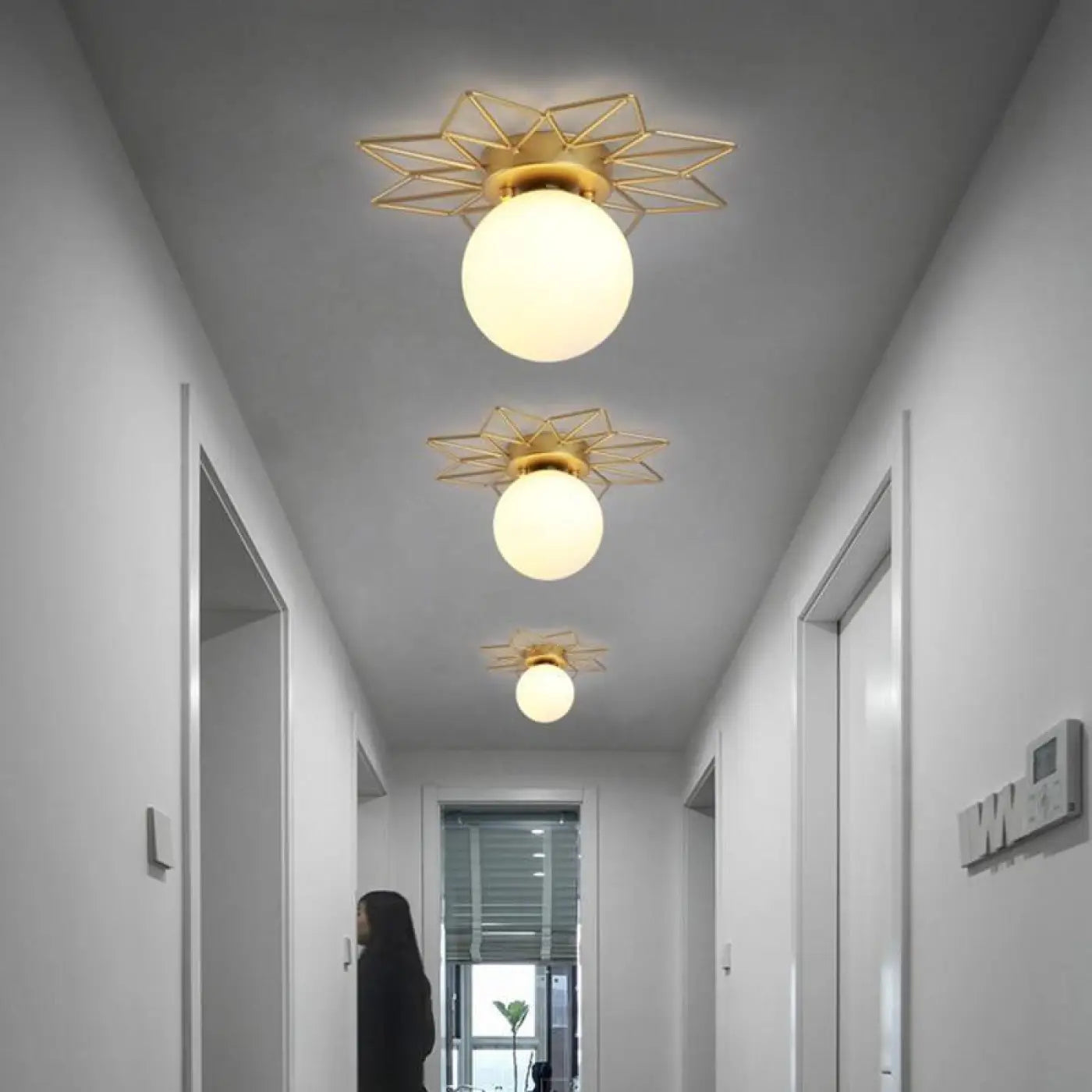 Luminaire Plafonnier en Laiton - Sunny