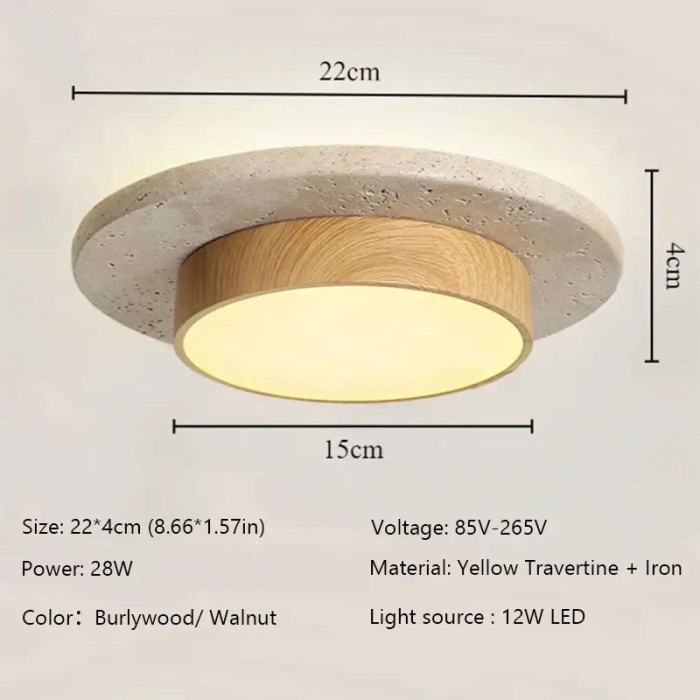 Luminaire Plafonnier Moderne en Bois - Romate