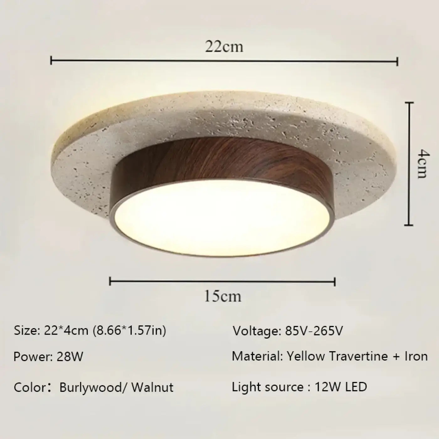 Luminaire Plafonnier Moderne en Bois - Romate