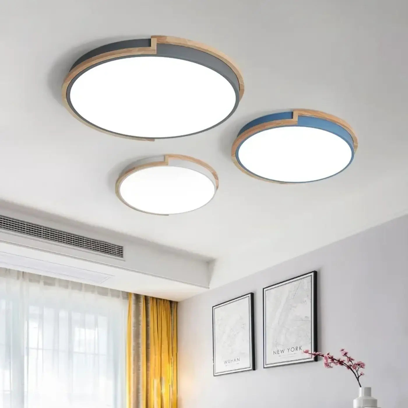 Luminaire Plafonnier Design en Bois - Corry