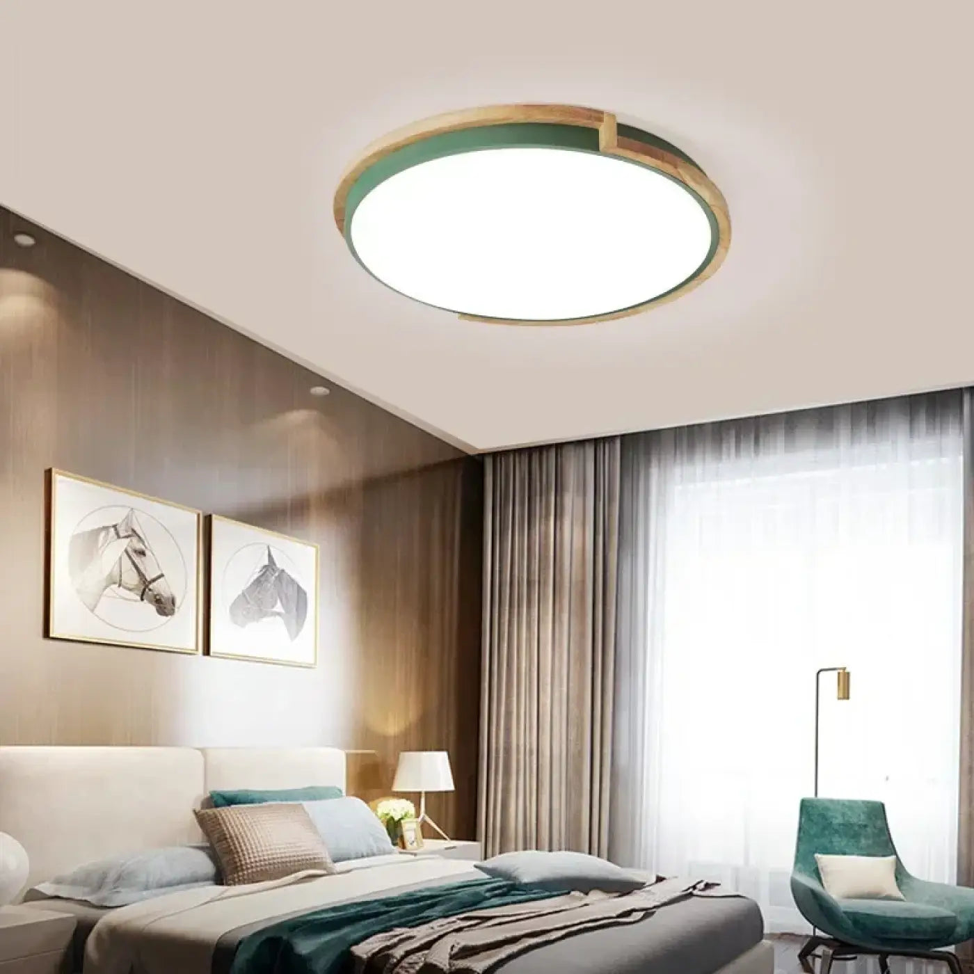 Luminaire Plafonnier Design en Bois - Corry