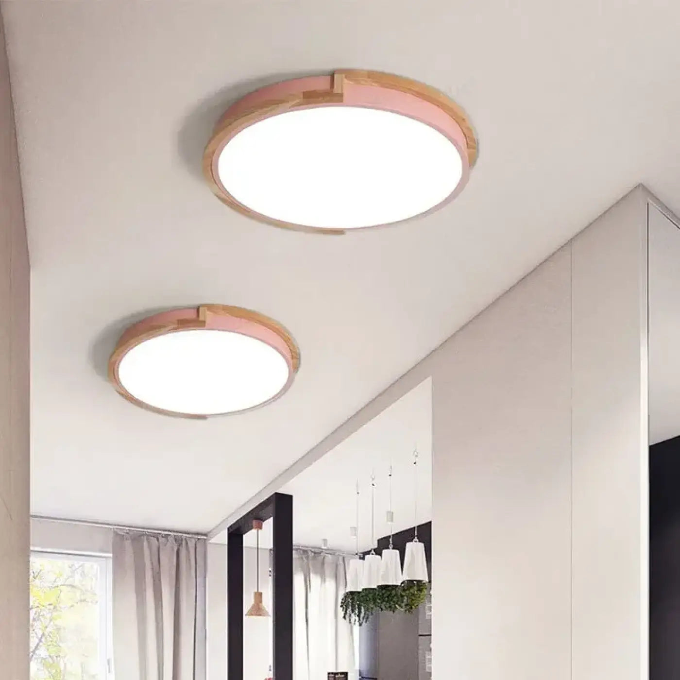 Luminaire Plafonnier Design en Bois - Corry