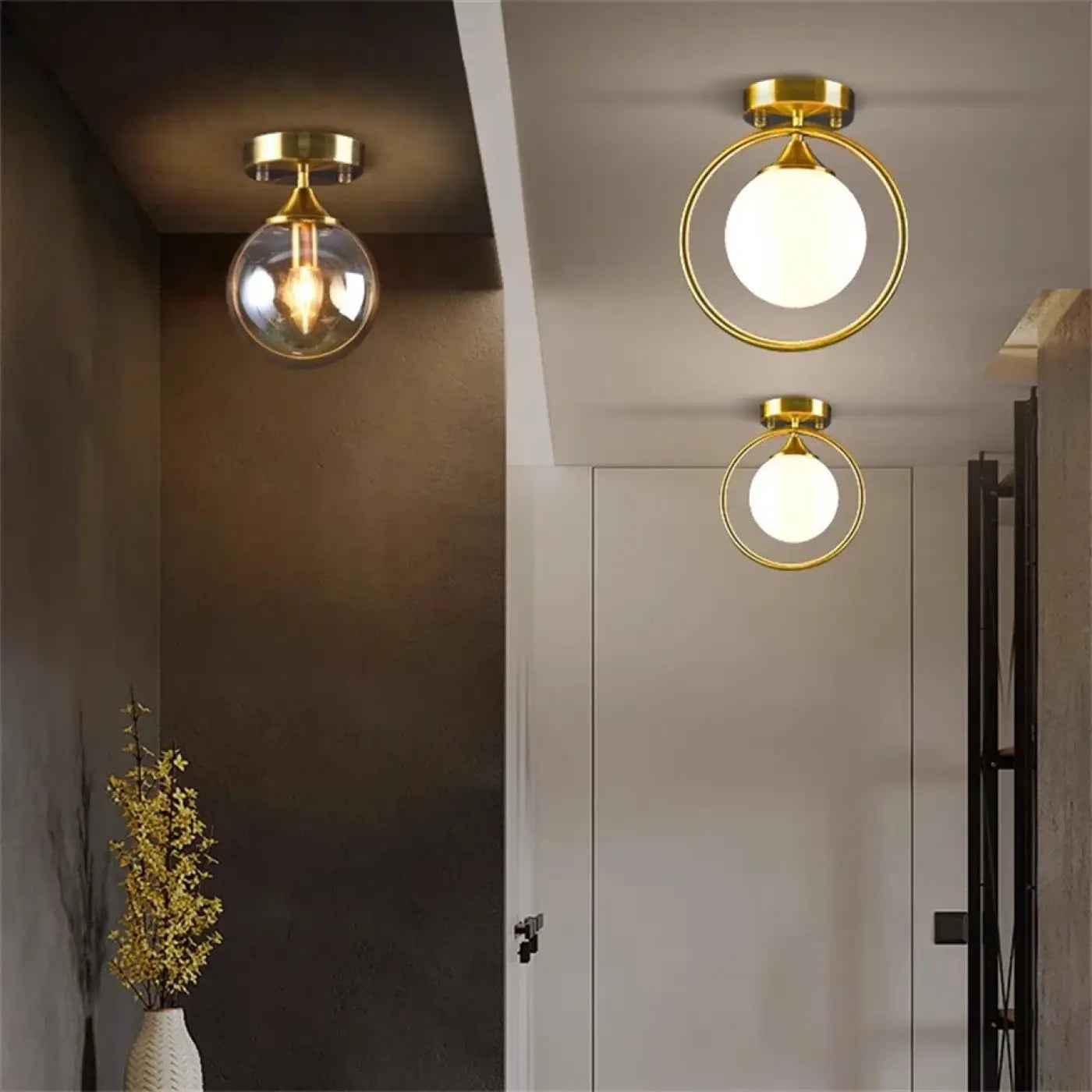Luminaire Plafonnier Design en Verre - Celliah