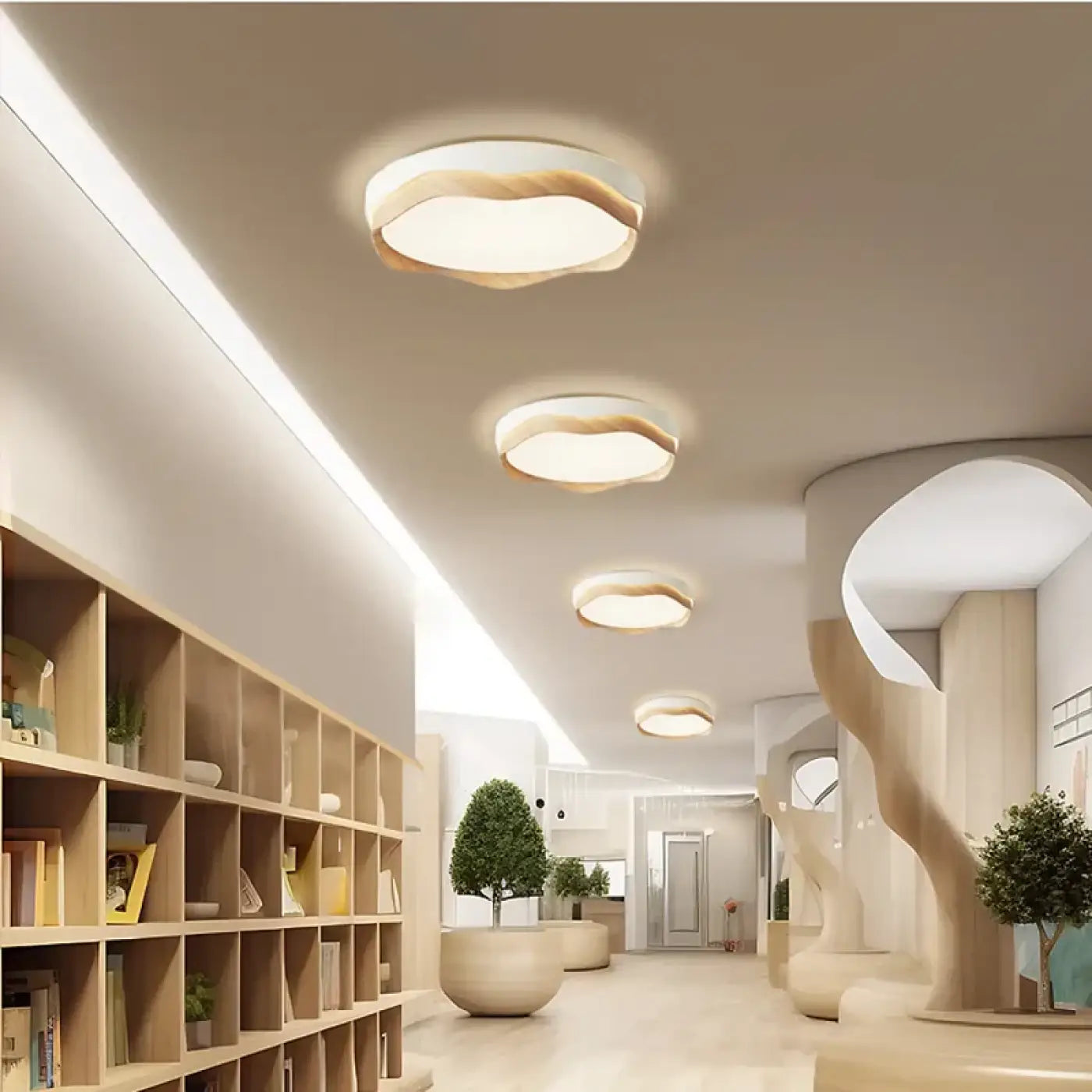 Luminaire Plafonnier Design en Bois - Illou